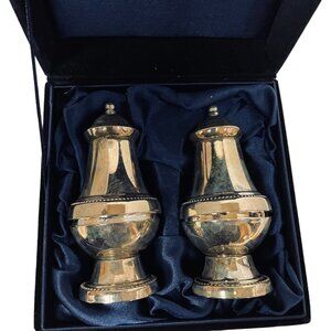 Vintage Lanthe Silver Plated Salt & Pepper Set Pots